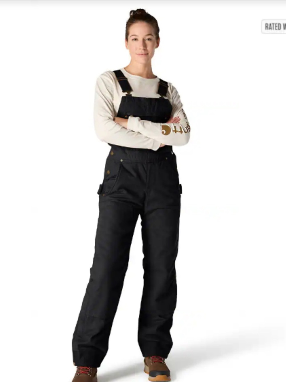 Women’s Black Carhartt Insulated Overalls size XS